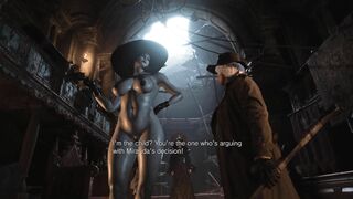 Resident Evil 8 - Naked Lady Dimitrescu Resident Evil Village: Tall Vampire