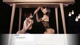 Lana and the Milking Table-Tease and Squize