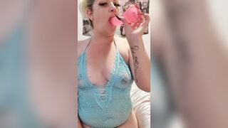 mom Wishes she had a Real Penis to Suck on