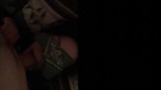 Blindfolded college skank blows cock after party