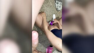 babe Young milf / Boned Toy/ Pounded Long Dick/ Cum into her