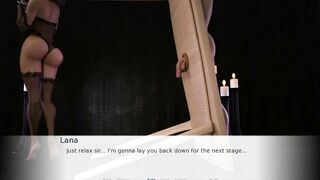 Lana and the Milking Table-Panties Girl Milk my Penis.