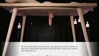 Lana and the Milking Table-Submassive Female Domination Panties Dark Hair