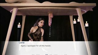 Lana and the Milking Table-Submassive Female Domination Panties Dark Hair