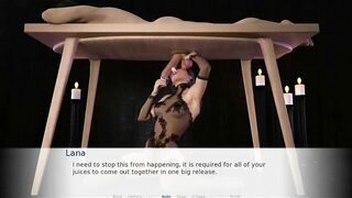 Lana and the Milking Table-Submassive Female Domination Panties Dark Hair