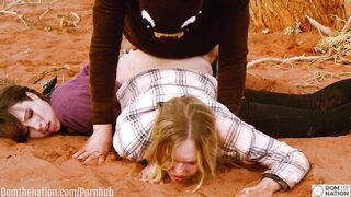 A Hard Butt Fucking and Crazy BONDAGE Play Session with two Girls