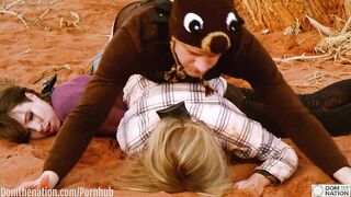A Hard Butt Fucking and Crazy BONDAGE Play Session with two Girls