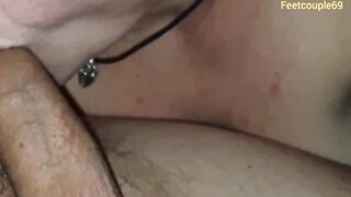 TURF JOB FROM MY FIANCE, LONG BOOBS SQUIRT MILK ON DICK AND LONG