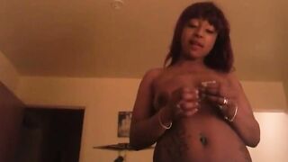 Ebony chick Blowing White Penis and White Dude Eating Snatch