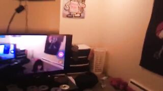 Ebony chick Blowing White Penis and White Dude Eating Snatch