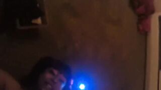 Ebony chick Blowing White Penis and White Dude Eating Snatch