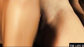 Beauty oriental Sexy with Huge Natural Boobs Masturbates at the Office