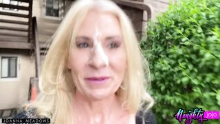 Cumwalk cougar Joanna Meadows Stops by for a Quick Cumwhore Fix -