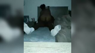 LONG ASS AFRICAN BOUNCING ON ROUGH PENIS WITH NO REMORSE!!!! #WET