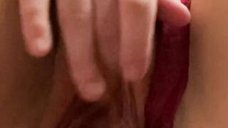 beauty 19 Yo into Goddess Red Panties Ride 10 Inch Dick