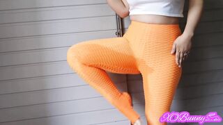 Smoking and Pissing Desperation Pee into new Pants
