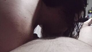 Fiance give Sloppy Blow Job after Shower pov