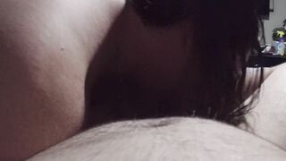 Fiance give Sloppy Blow Job after Shower pov