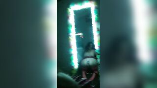 Amateur Pawg/ mom Plays around with her Fans