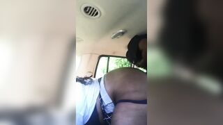 FUCKING BLACK GF INTO THE BACKSEAT OF HER TRUCK