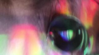 Rainbow Light Anal Glow Plug and Medical Speculum Natural Bushy Snatch Play