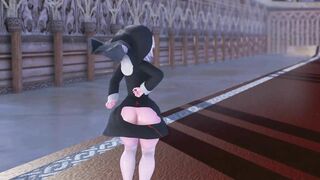 Mmd R18 Haku the Nun with Silver Hair Vagina Masturbate Fap Challenge