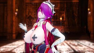 Mmd Genshin Impact Rosaria Full of Milk Sexsual 3d Animated