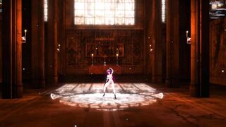 Mmd Genshin Impact Rosaria Huge Boobs Hottie Lady 3d Animated beauty and