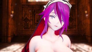 Mmd Genshin Impact Rosaria Huge Boobs Hottie Lady 3d Animated beauty and