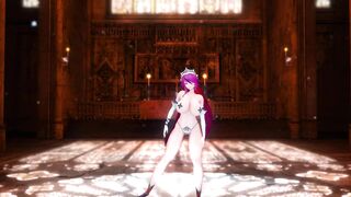 Mmd Genshin Impact Rosaria Huge Boobs Hottie Lady 3d Animated beauty and