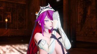 Mmd Genshin Impact Rosaria Huge Boobs Hottie Lady 3d Animated beauty and