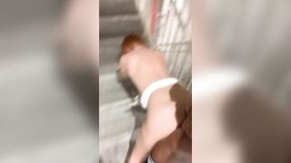 HE NAILED ME INTO THE MALL STAIRWELL