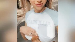 Boobies inside Rollerblading