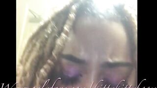 Goddess black Bombshell gave him his 1st squirt