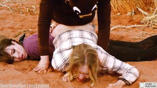 Rebel Rhyder pressed inside the dirt and butt pounded rough