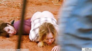 Rebel Rhyder pressed inside the dirt and butt pounded rough
