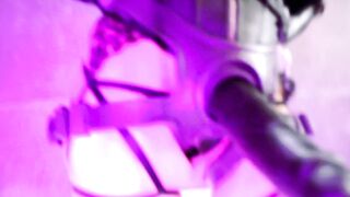 Eva Pvc Bondage Blonde goddess Performance Long Toy for you mom Older