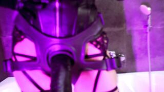 Eva Pvc Bondage Blonde goddess Performance Long Toy for you mom Older