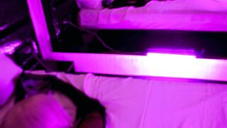 Eva Pvc Bondage Blonde cougar Suck Long Penis Vulgar Older Kink Leather