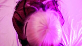Eva Pvc Bondage Blonde cougar Suck Long Penis Vulgar Older Kink Leather