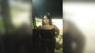BBW, bimbos into the Beach, Smoker BIMBOS, Bdsm, Outside
