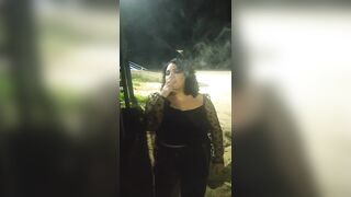 BBW, bimbos into the Beach, Smoker BIMBOS, Bdsm, Outside