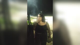 BBW, bimbos into the Beach, Smoker BIMBOS, Bdsm, Outside