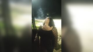 BBW, bimbos into the Beach, Smoker BIMBOS, Bdsm, Outside