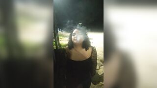 BBW, bimbos into the Beach, Smoker BIMBOS, Bdsm, Outside