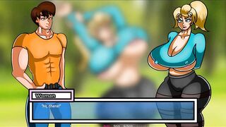 MilfPursuit-Long BREASTS Blone at the Park
