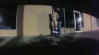 Camille having Sex inside Front of the Shops