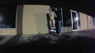 Camille having Sex inside Front of the Shops