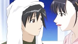 Perv roommate teaches big boobed little dark hair the joys of oral