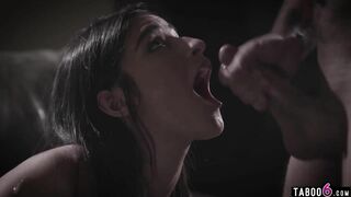 Teenagers Emily Willis cummed and facial cumshots inside this jizz